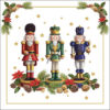 Karácsonyi diótörő szalvéta 33x33cm, 20db-os - Bearded nutcracker