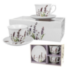 Porcelán csésze szett - 250ml - Levendulás