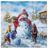 Snowman fun  papírszalvéta 33x33 cm, 20db-os