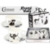 H.C.017-3101 Porceláncsésze+ alj, 250ml, 2 személyes szett, fekete macskás