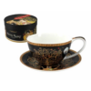 Porcelán teás csésze aljjal - 360 ml - Klimt: Életfa