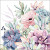 Succulent Love Papírszalvéta 33x33cm, 20db-os