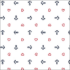 Anchor Heart White papírszalvéta 33x33cm, 20db-os