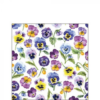 Pansy all Over papírszalvéta 25x25cm, 20db-os