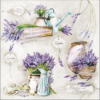 Fleur de Provence papírszalvéta 33x33cm, 20db-os