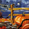 Jack-o'-Lantern papírszalvéta 33x33cm, 20db-os