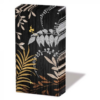 Luxury Leaves Black papírzsebkendő 10db-os