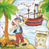 Pirate papírszalvéta 33x33cm, 20db-os