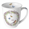 Pillangós madaras porcelán bögre - 400ml