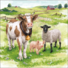 Farm animals papírszalvéta 33x33cm, 20db-os