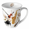 Music instruments porcelán bögre 400ml