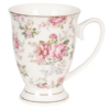 Viktoriánus rózsa mintás porcelán bögre - 300ml