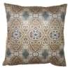 Textil párnahuzat - 45x45cm - barna-zöld tapéta minta