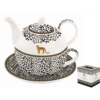Porcelán egyszemélyes teáskészlet - 350ml - Atmosphere Savana