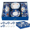 Porcelán eszpresszós csésze és alj 6 személyes 100ml dobozban, Aquarium,  Coffee Mania