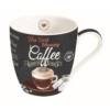 Porcelán bögre - 350ml - It's Coffee Time Brown