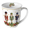 Karácsonyi diótörő porcelán bögre - Bearded Nutcracker