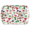 Karácsonyi tálca - 13x21cm - Snowman party