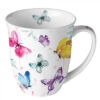 Porcelán bögre - 400ml - Butterfly Collection