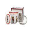 Porcelán bögre tetővel, fém szűrővel - 360ml - Karácsonyi Diótörős