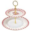 Karácsonyi mintás Porcelán süteményes állvány - Christmas Wonderland