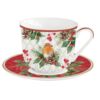 Porcelán reggeliző csésze szett - 370ml - Christmas Berries
