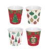Karácsonyi porcelán kávéspohár szet Jingle Bells