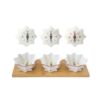 Porcelán csillag alakú tálka szett - 34x12cm - Nutcrackers