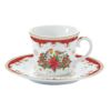 Karácsonyi porcelán teás csésze - 200ml - Christmas Melody