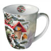 Karácsonyi Porcelán bögre - 400ml - Vörösbegy