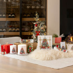 Karácsonyi porcelán bögre - 400ml - Decorated Christmas tree