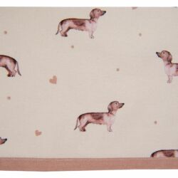 Tacskó mintás pamut konyharuha - 50x70cm - Dachshund Love