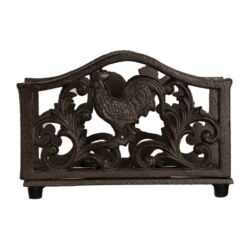 Öntöttvas szalvétatartó kakasos