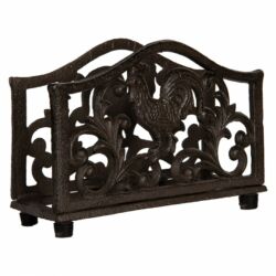 Öntöttvas szalvétatartó kakasos