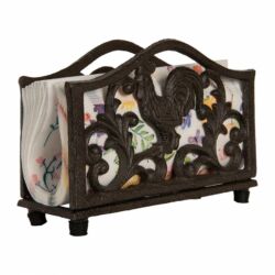 Öntöttvas szalvétatartó kakasos