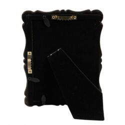 Fekete képkeret bronzos díszítéssel