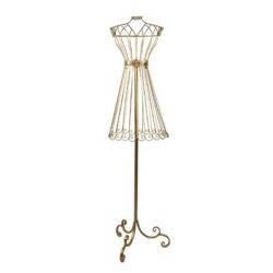 Arany színű fém próbababa 142cm