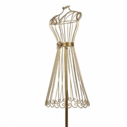 Arany színű fém próbababa 142cm