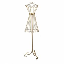 Arany színű fém próbababa 142cm