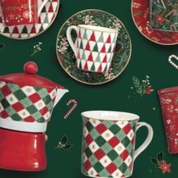 Karácsonyi porcelán bögre szett Fancy Christmas, Atmosphere