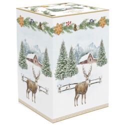 Karácsonyi óriás porcelán bögre White Forest