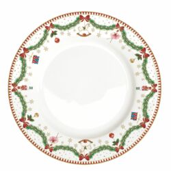 Karácsonyi porcelán lapostányér Magie de Noel