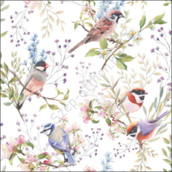 Busy birds papírszalvéta 33x33cm, 20db-os