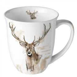 Porcelán bögre - 400ml - Antlers
