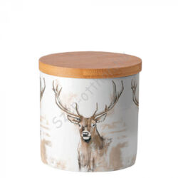 Porcelán konyhai tároló - 10x10cm - Antlers
