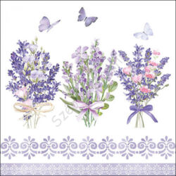 Levendula virágos papírszalvéta 33x33cm, 20db-os Lovely lavender 