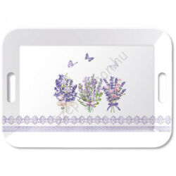 Levendula virágos tálca 33x47cm Lovely lavender