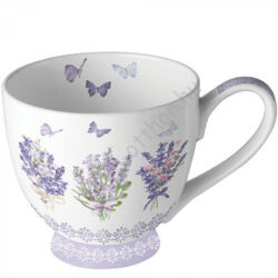 Levendula virágos porcelán bögre 450ml Lovely lavender