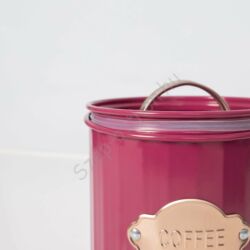 Tea Kávé Cukor tárolódoboz szett - Burgundi