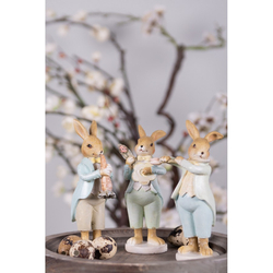 Húsvéti dekoráció - Nyuszi katicás virággitárral